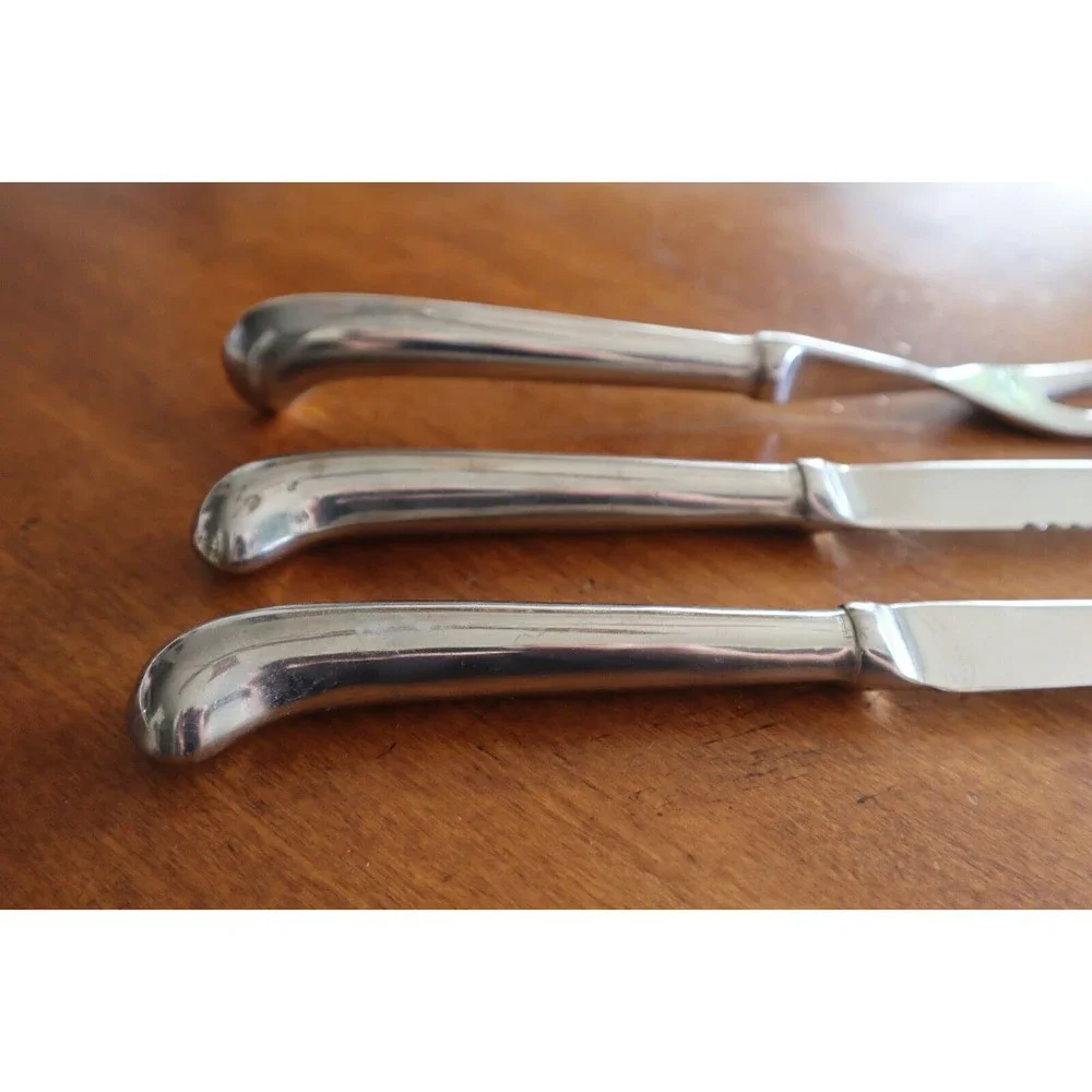 3x Towle ASHLEY Stainless Supreme Korea Carving Fork Knife Wedding Cake Serving